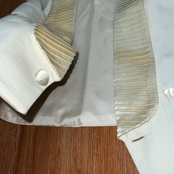 Cream Formal Vintage Kids Vest Satin Silk - Picture 6 of 13